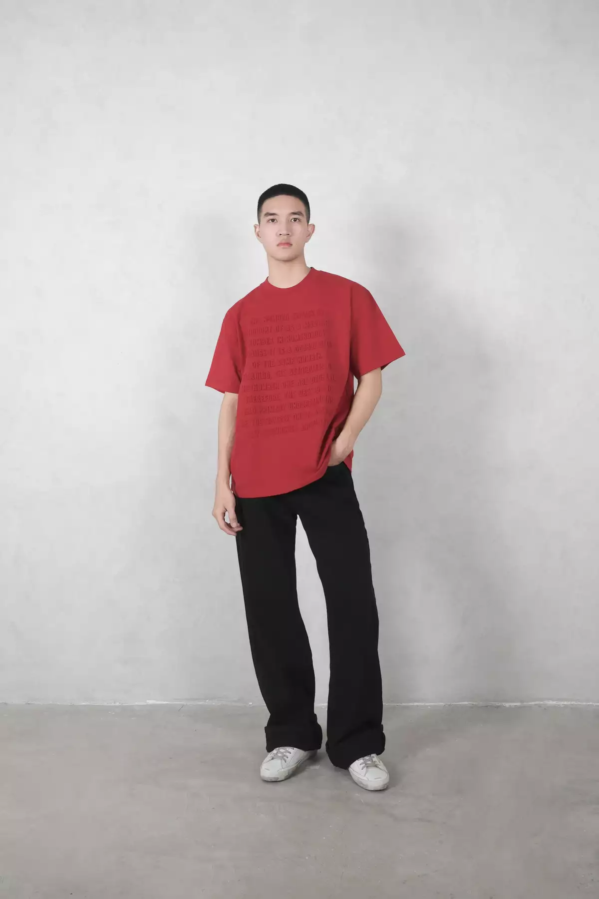 ELEVEN - Áo thun unisex nam nữ MEANS 3D màu Đỏ
