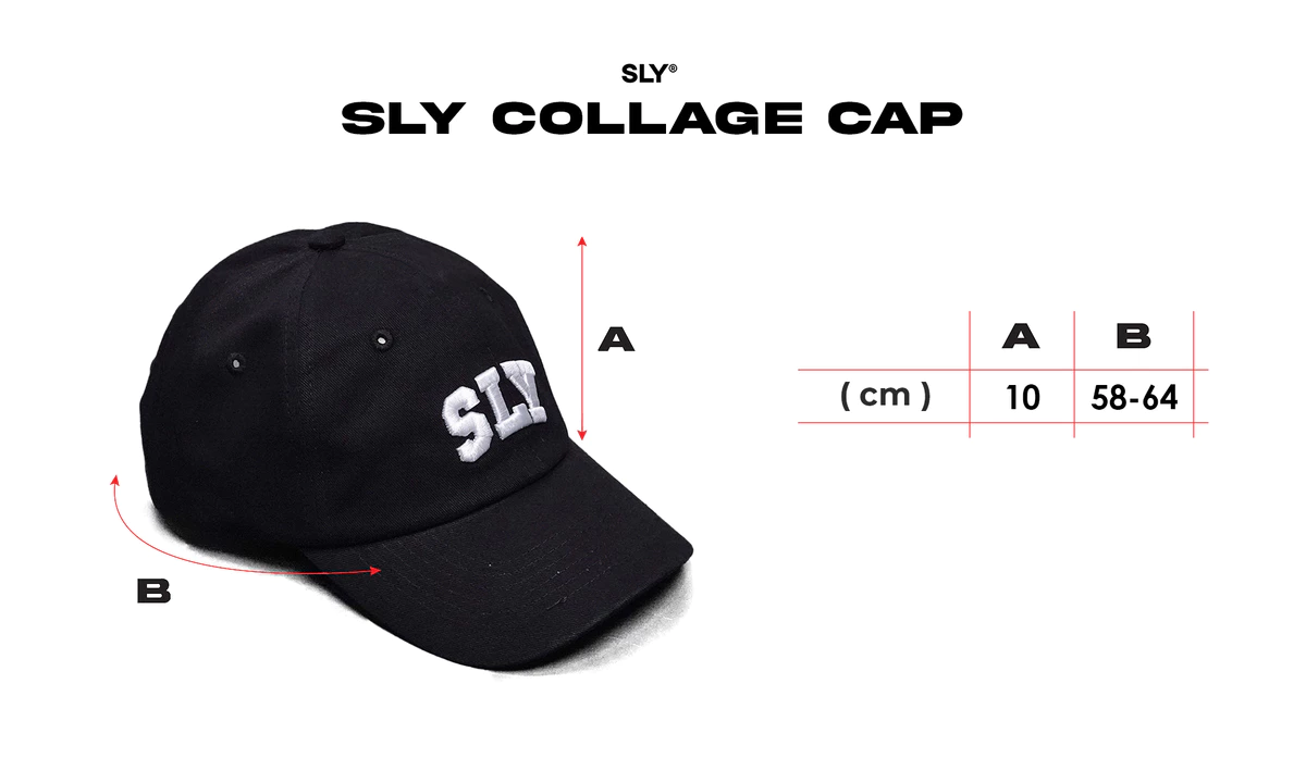 Mũ/Nón Lưỡi Trai SLY Collage Kaki Cotton 4 màu