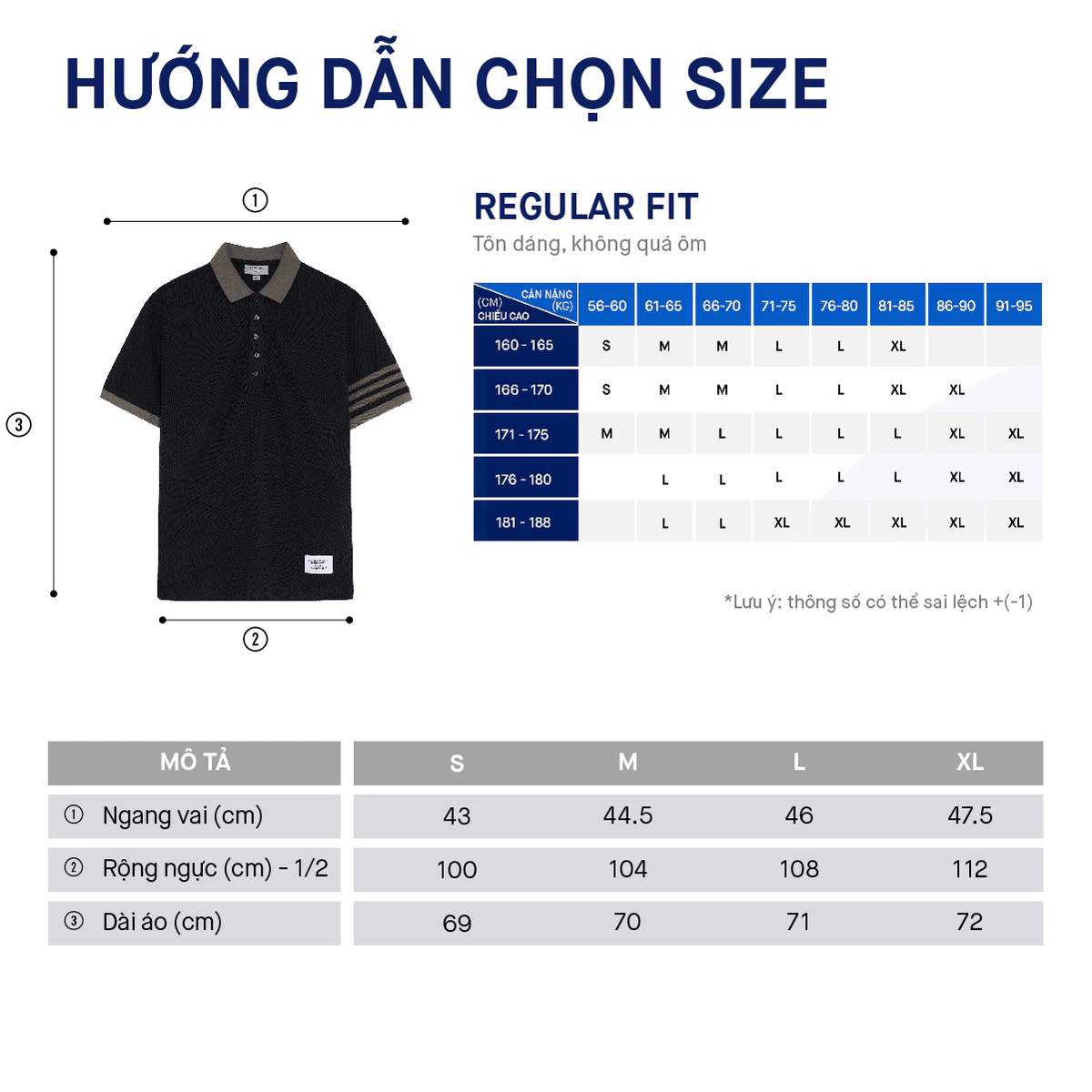 Áo Polo Nam ICONDENIM Phối Viền Tay Impressive Prospect Form Regular PLID0145