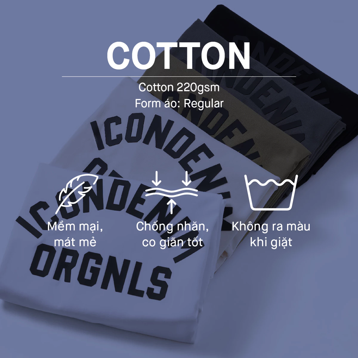 Áo Thun Nam ICONDENIM Họa Tiết Orgnls College Graphic Form Regular ATID0357