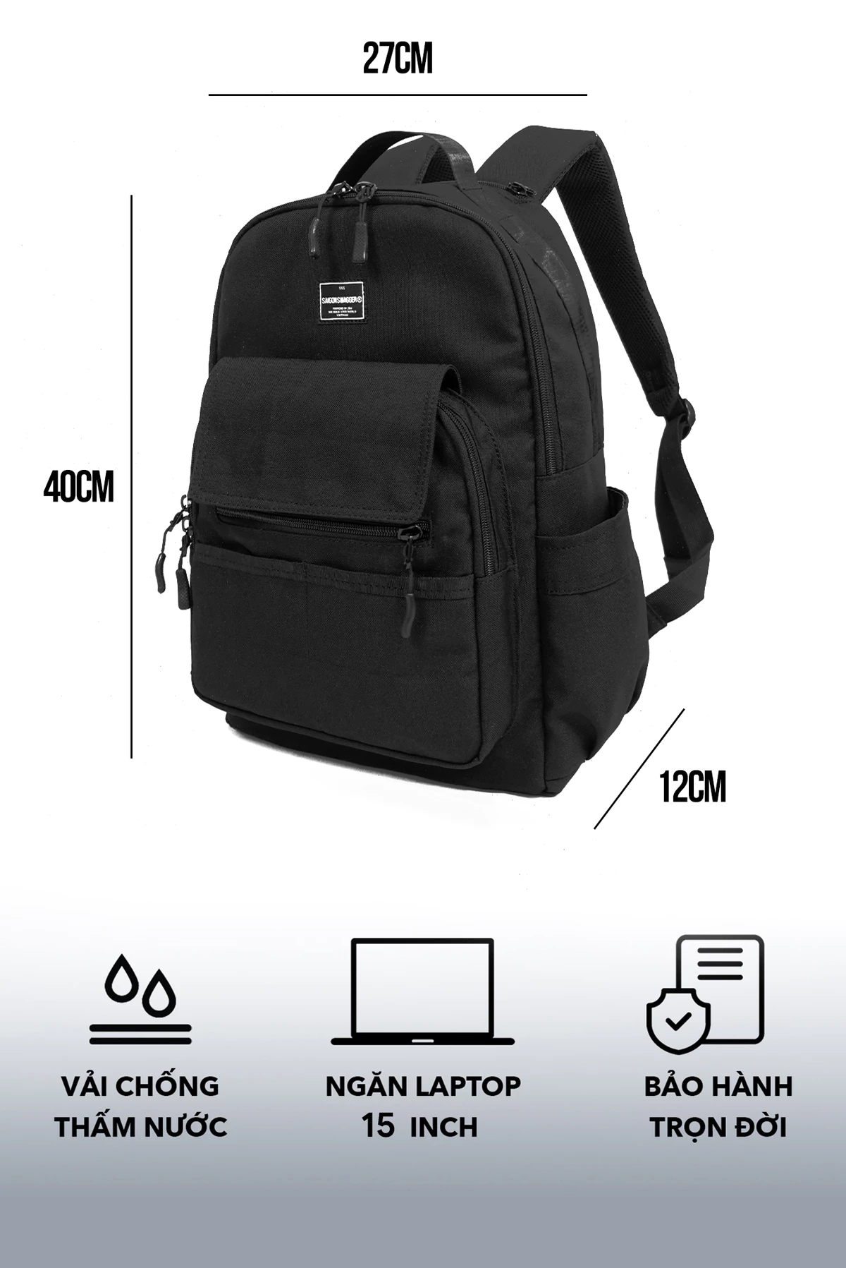 Balo Basic Đơn Giản SAIGONSWAGGER® READY BACKPACK