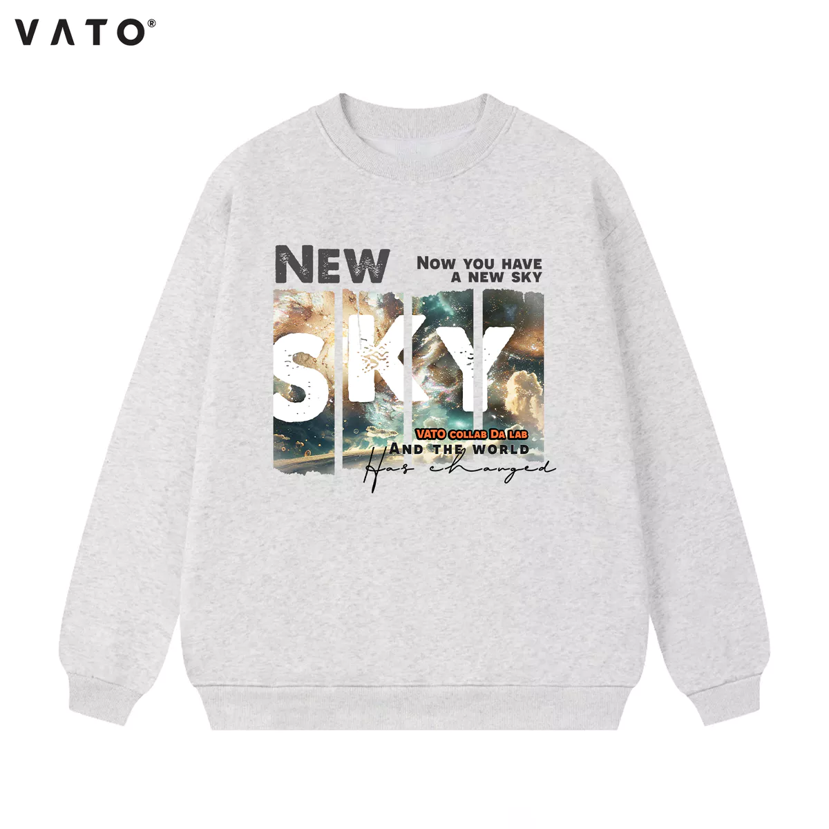 Áo Sweater nỉ bông siêu ấm NEW SKY( mẫu áo colab với nhóm nhạc Dalab)