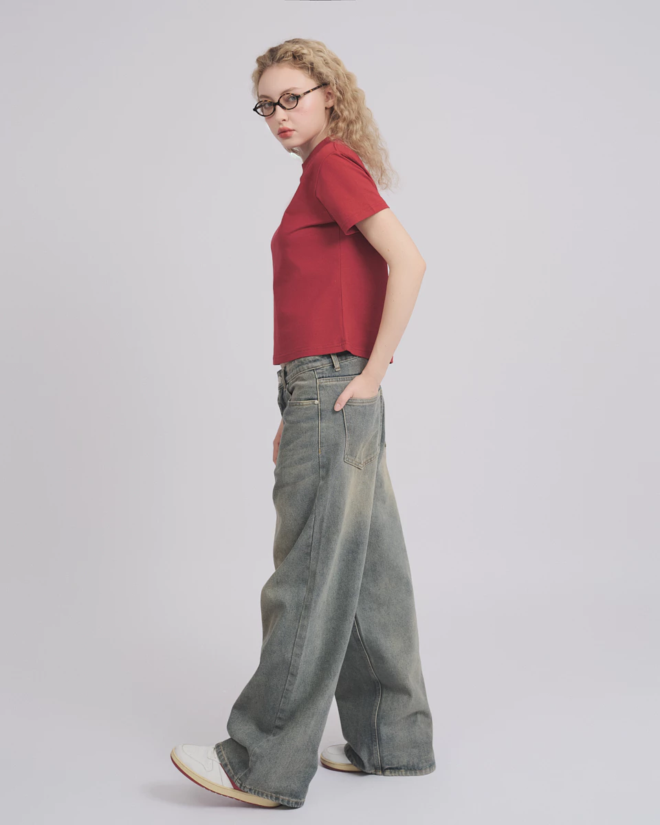 ELEVEN - Quần Jeans form Baggy unisex nam nữ