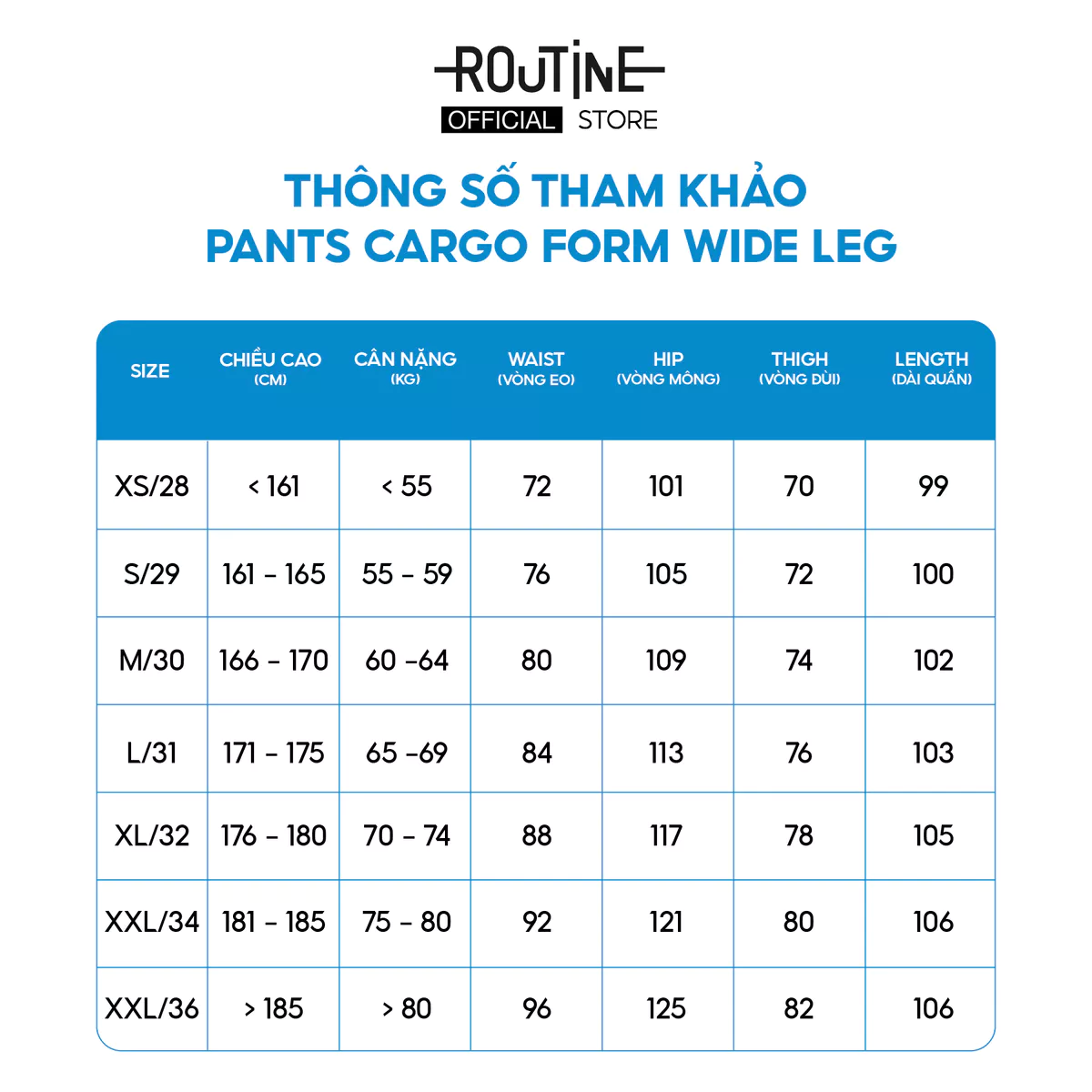 Quần Denim Nam Ống Rộng Trơn Form Wide Leg - Routine 10F24DPA061