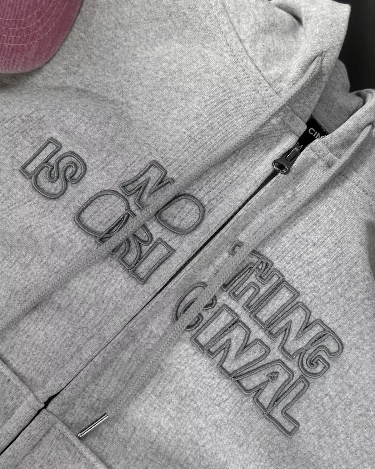 Áo Hoodie Zip Boxy ORIGINAL Cinder Form Đẹp Thêu Nổi 3D Cao Cấp, Local Brand Chính Hãng