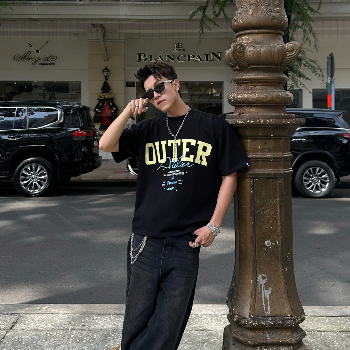 Áo Thun Boxy Outerity Espresso / Local Brand Unisex Form Rộng Oversize