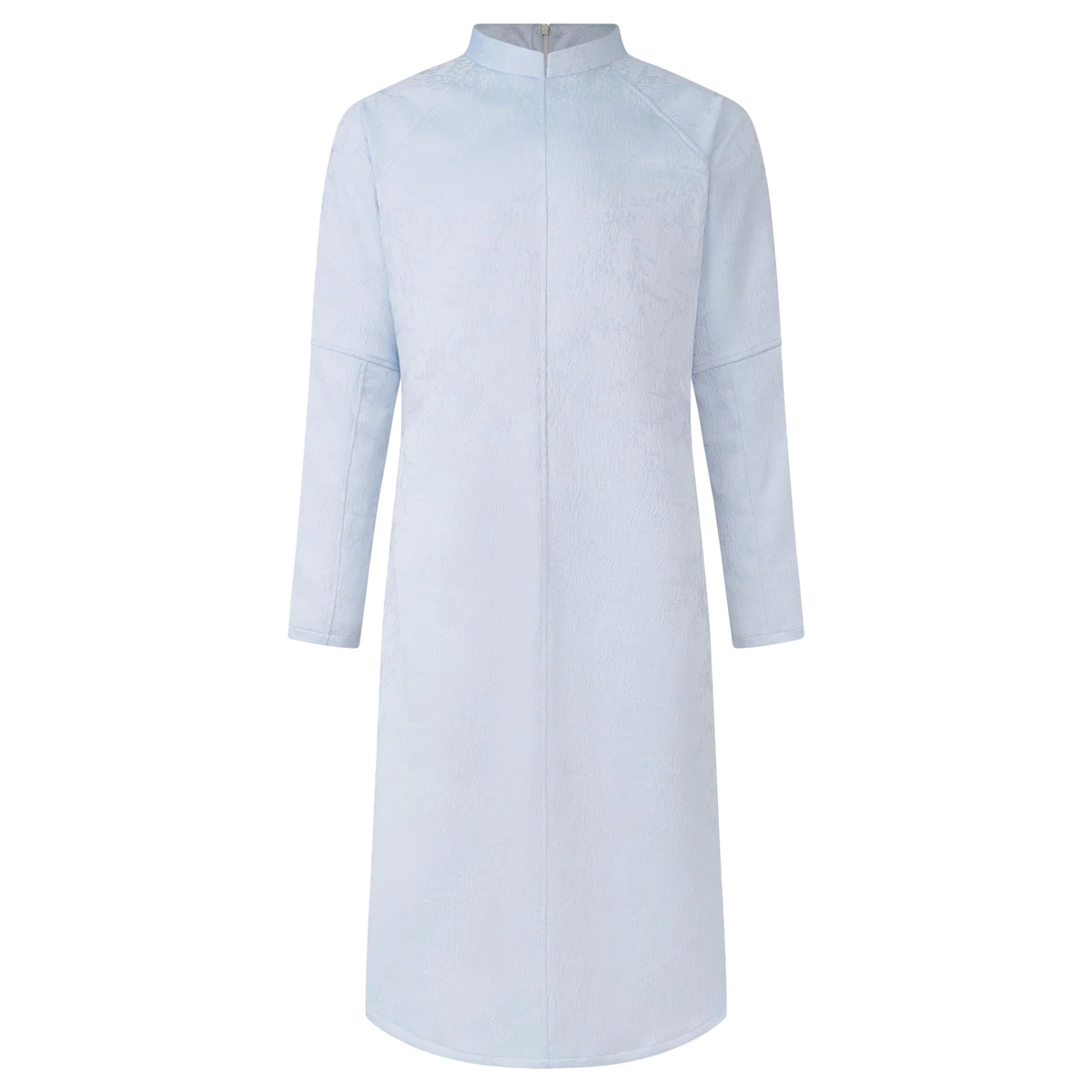 Áo dài dáng suông local brand HUGU - ÁO DÀI - chất liệu vải gấm, tay dài phồng, khóa zip (không kèm quần)