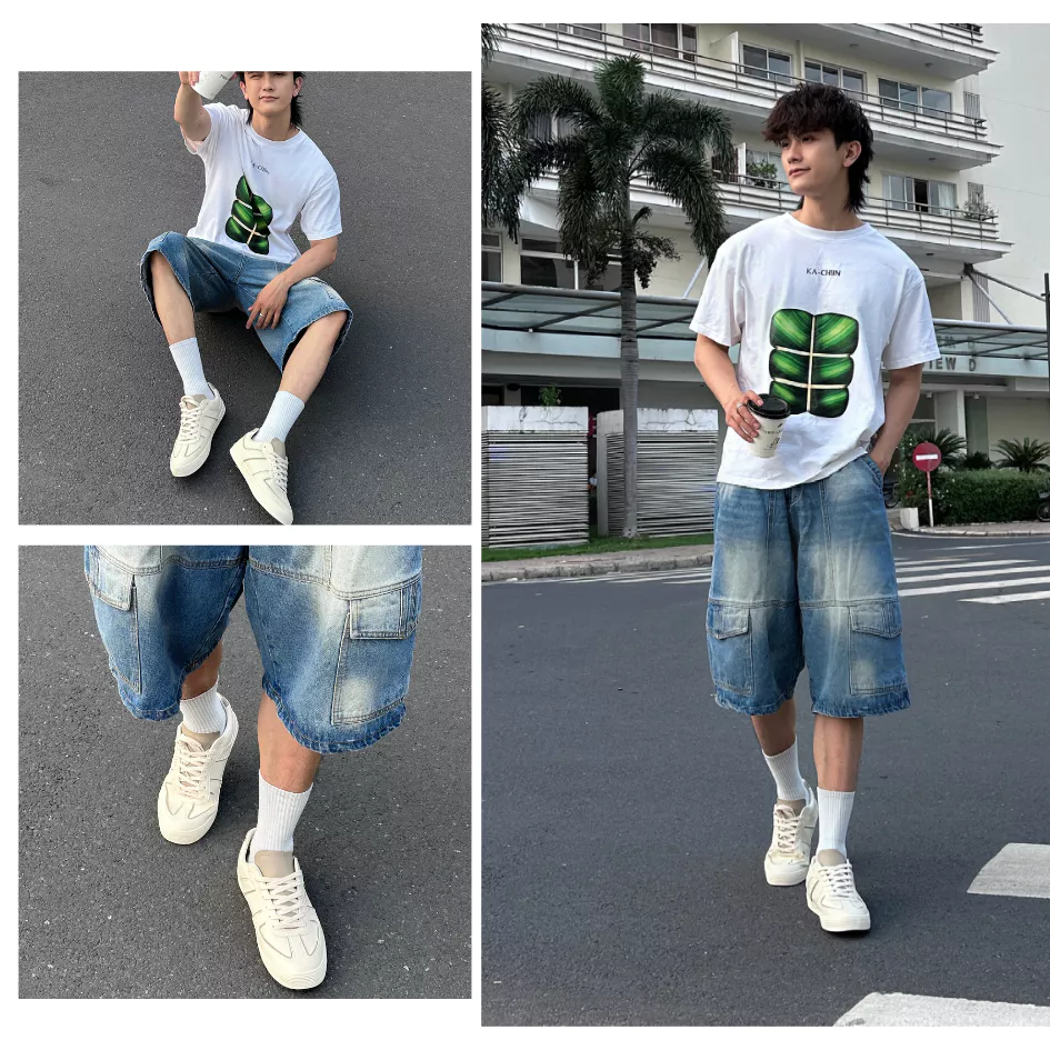 Giày Sneaker Da Nam Nữ DC36 MILK TEA DINCOX Shoes Đế Bằng