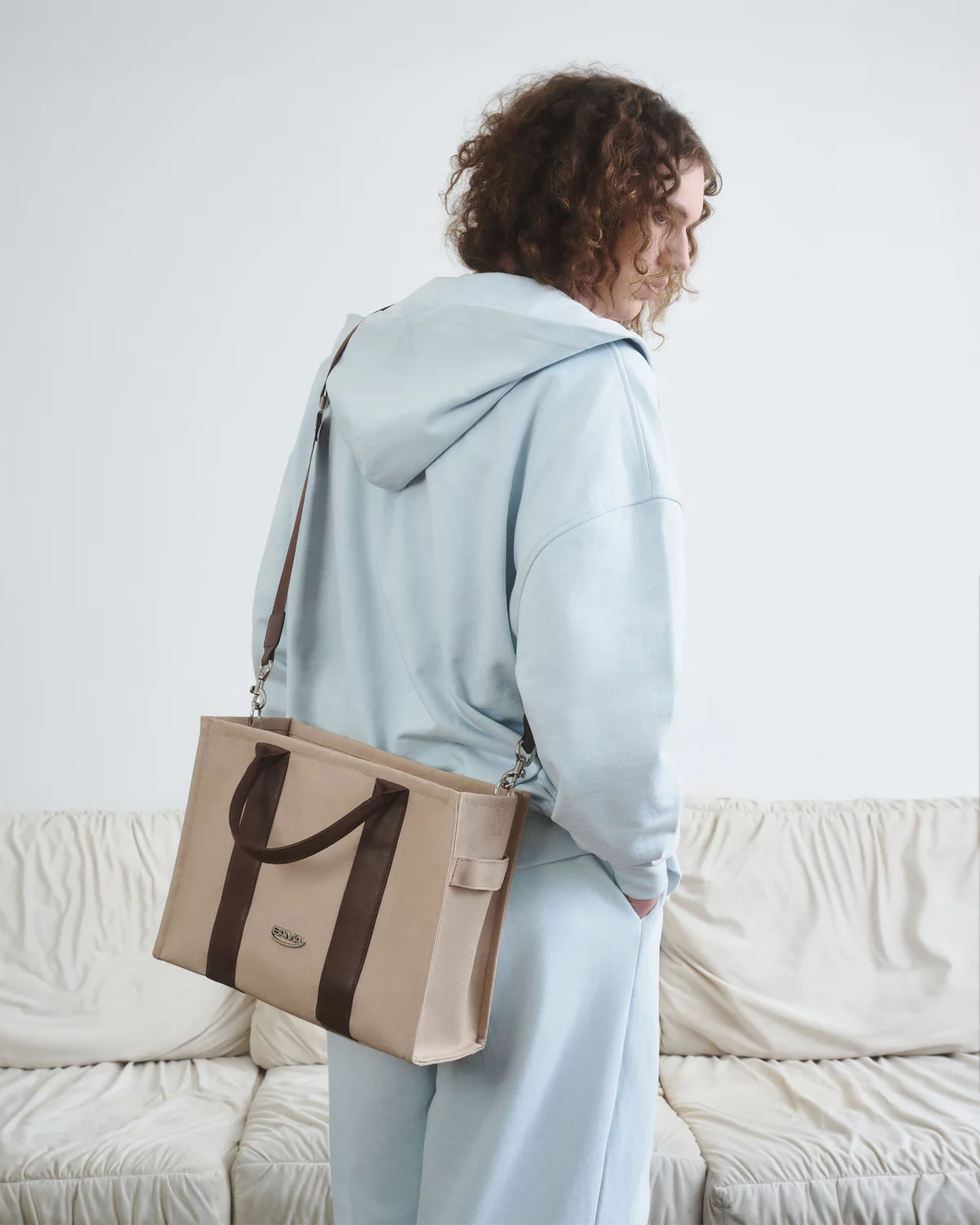 Túi tote đeo vai nam nữ BAMA SMALL TALK Tote Bag chống nước nhiều ngăn đi chơi dạo phố