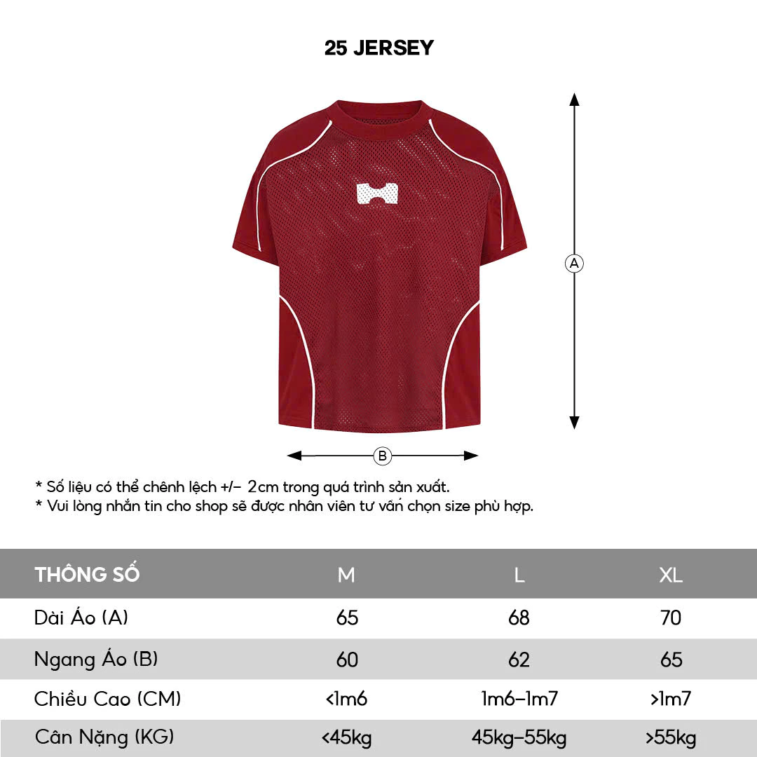 Áo thun thể thao local brand HUGU - 25 JERSEY - vải lưới mè thoáng mát, in lụa, phong cách thể thao
