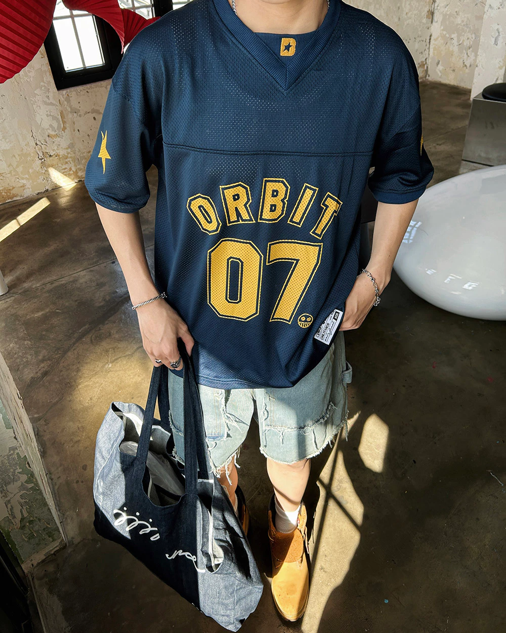 COMBO ORBIT Áo Thể thao JERSEY DONT QUIT + ORBIT Denim Short- Local Brand Chính Hãng