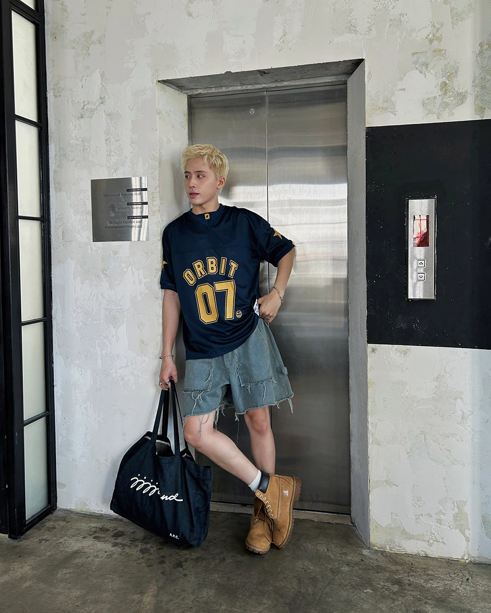 COMBO ORBIT Áo Thể thao JERSEY DONT QUIT + ORBIT Denim Short- Local Brand Chính Hãng