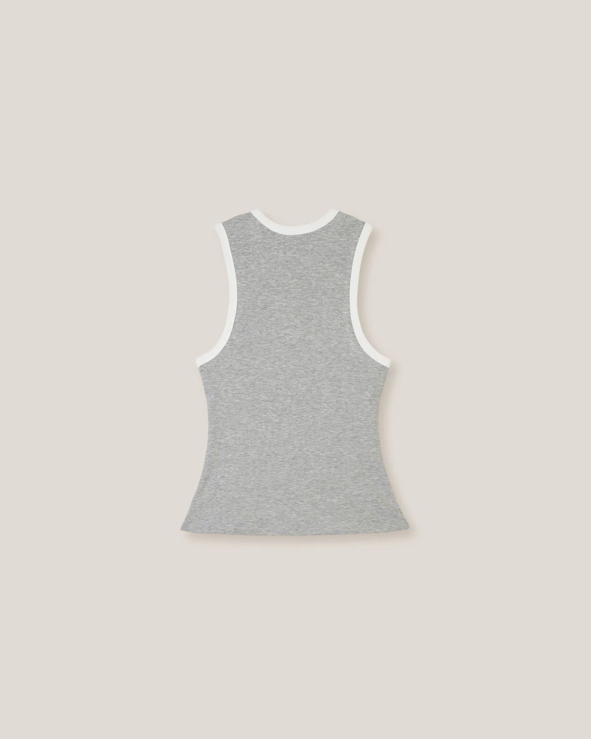 Eleven - Áo Tank Top Viền Tương Phản Thêu Mono | Màu Xám