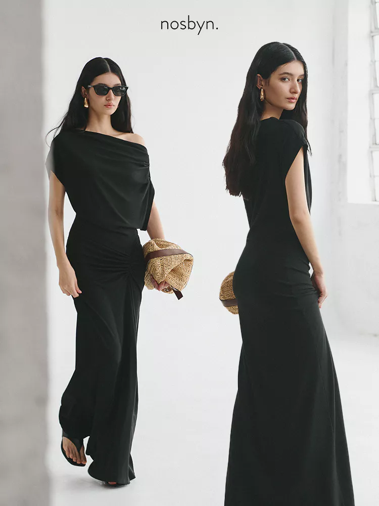 Nosbyn - Đầm Nữ Maxi Dài Trễ Vai - N506-D003