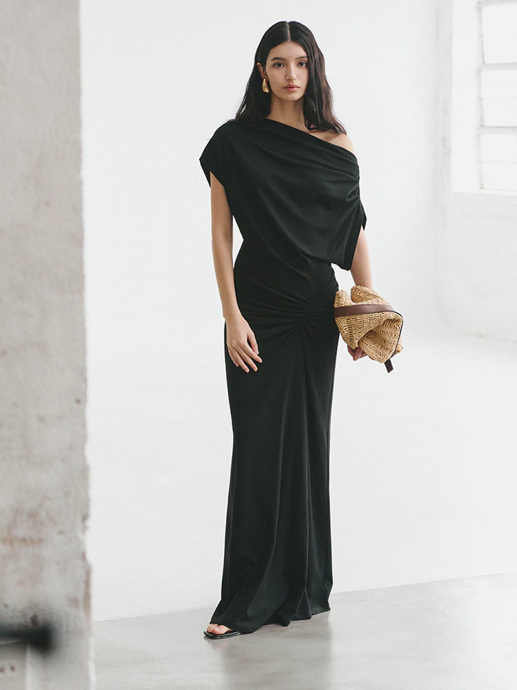 Nosbyn - Đầm Nữ Maxi Dài Trễ Vai - N506-D003