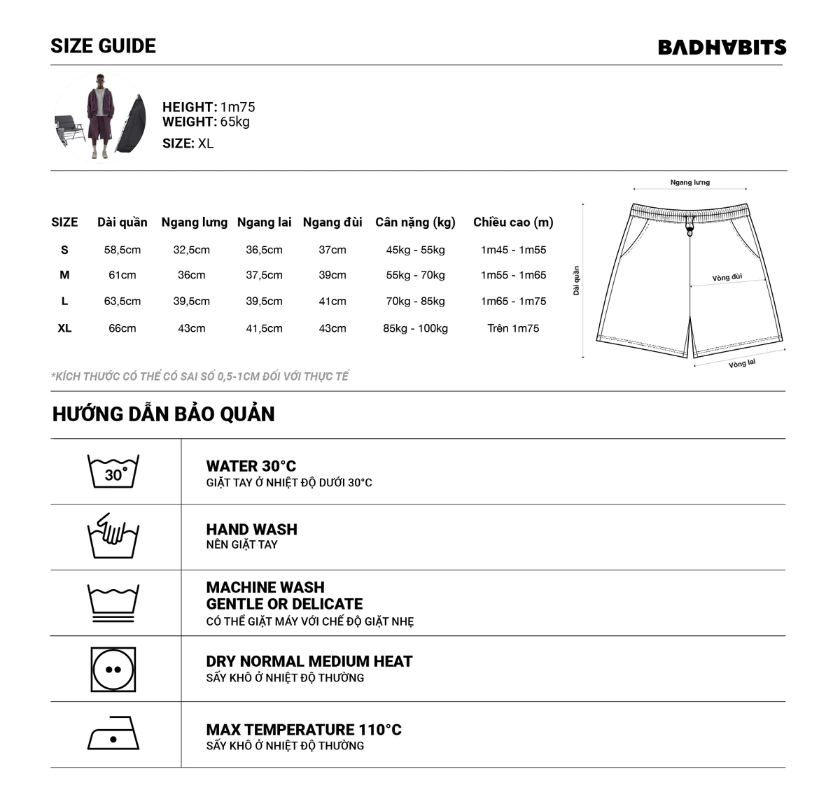 Quần Ngắn Nothing 2 Fear Shorts - Freefall Collection - Local Brand Chính Hãng