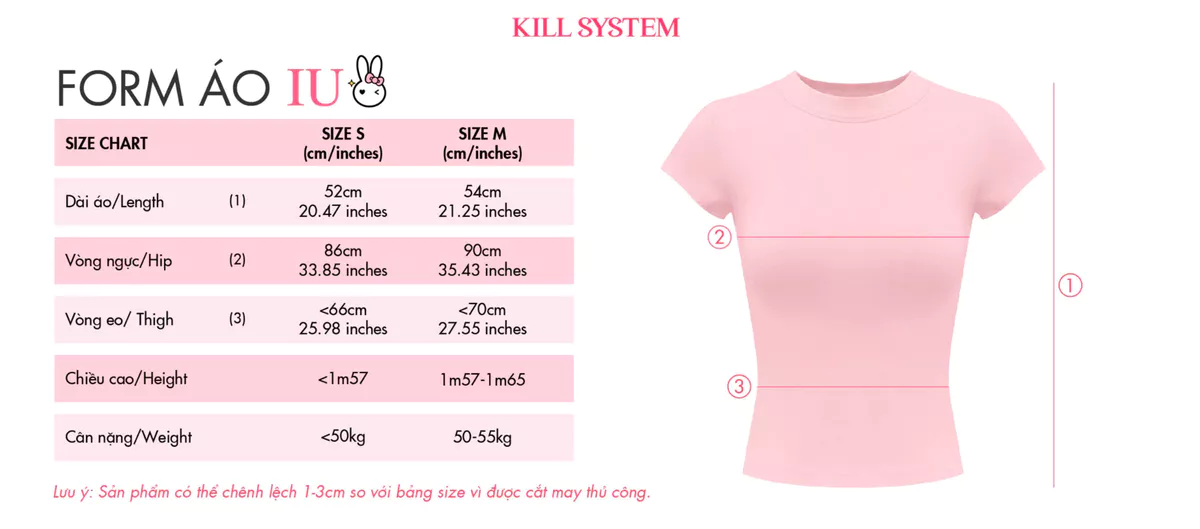 Áo babytee chấm bi form body tôn dáng IU - 𝐊𝐈𝐋𝐋 𝐒𝐘𝐒𝐓𝐄𝐌