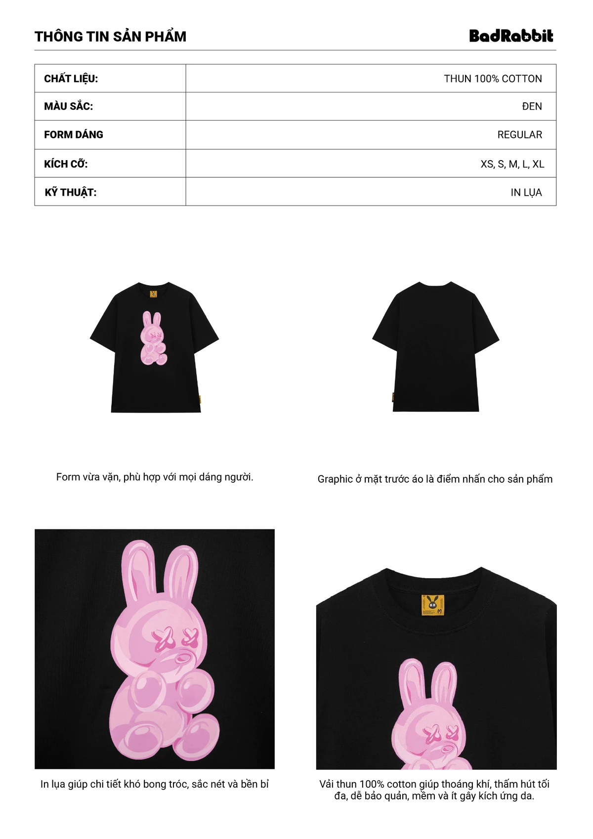 Áo Thun Gummy Rabbit - Local Brand Chính Hãng