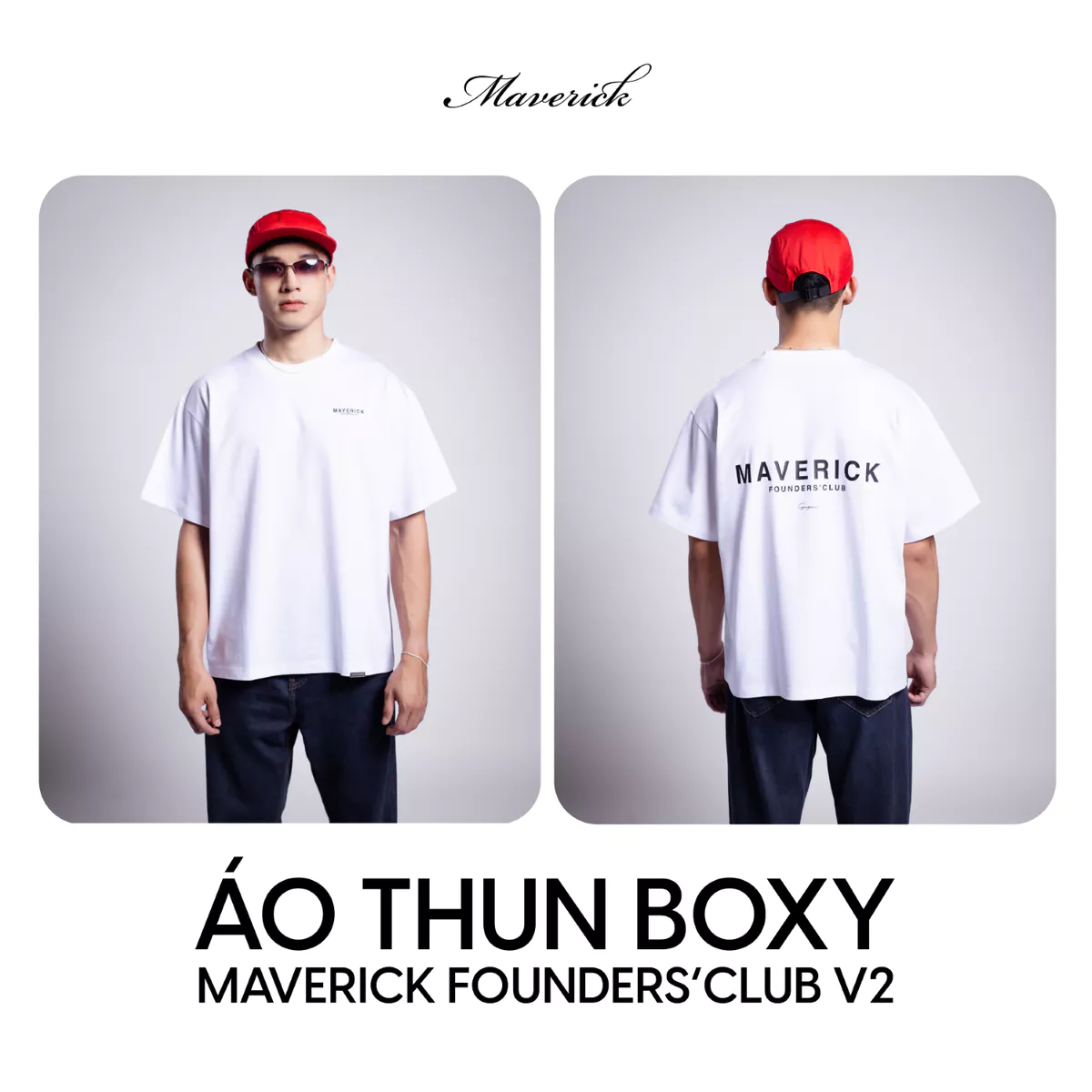 Áo thun MVRK Founders'Club V.2 Unisex Form Boxy 250 GSM 100% Cotton Style Basic