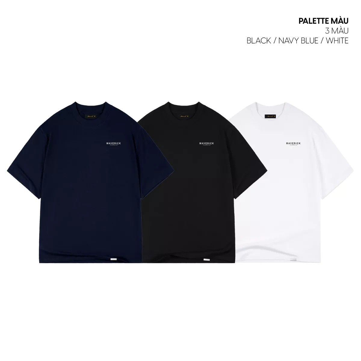 Áo thun MVRK Founders'Club V.2 Unisex Form Boxy 250 GSM 100% Cotton Style Basic