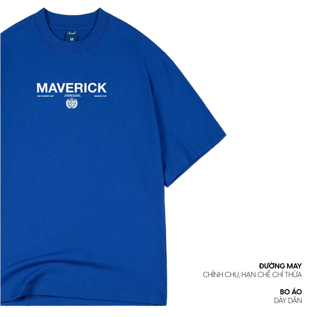 Áo thun MVRK Founders'Club Edition One Unisex Form Oversized 250 GSM 100% Cotton Style Basic