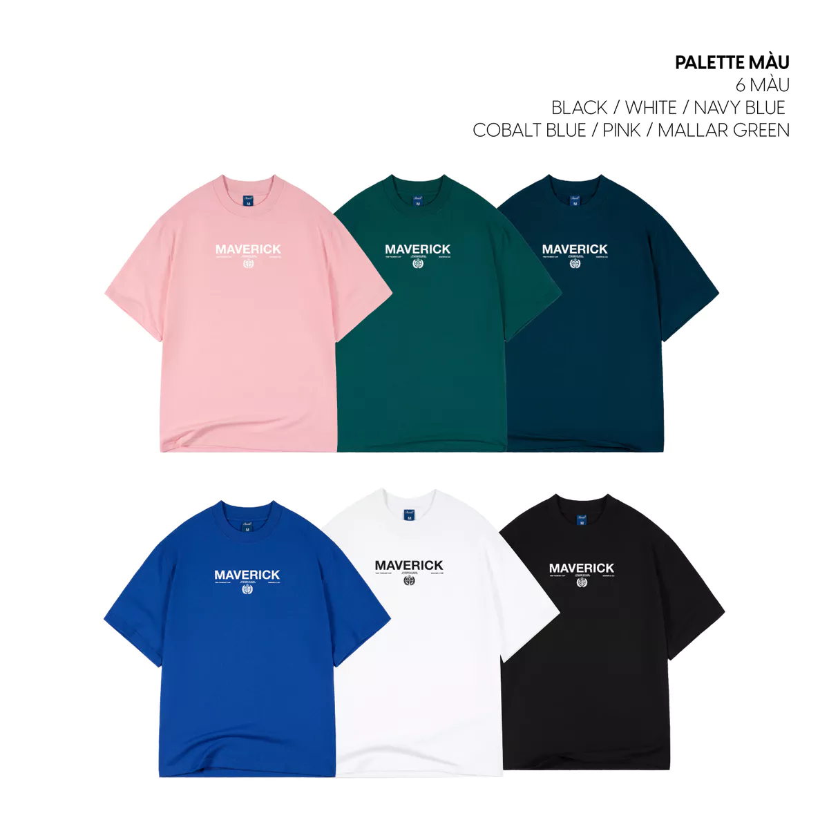 Áo thun MVRK Founders'Club Edition One Unisex Form Oversized 250 GSM 100% Cotton Style Basic