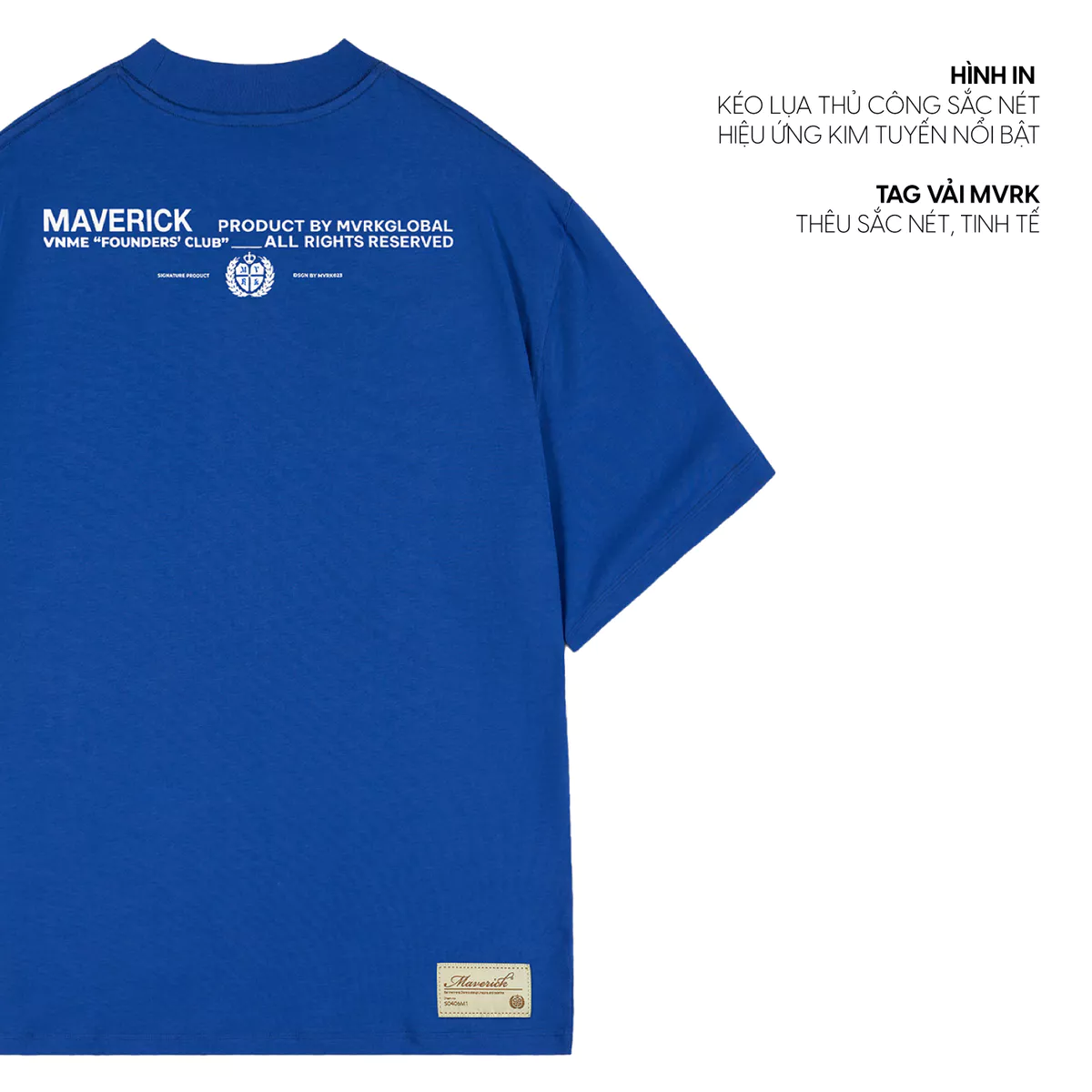 Áo thun MVRK Founders'Club Edition One Unisex Form Oversized 250 GSM 100% Cotton Style Basic