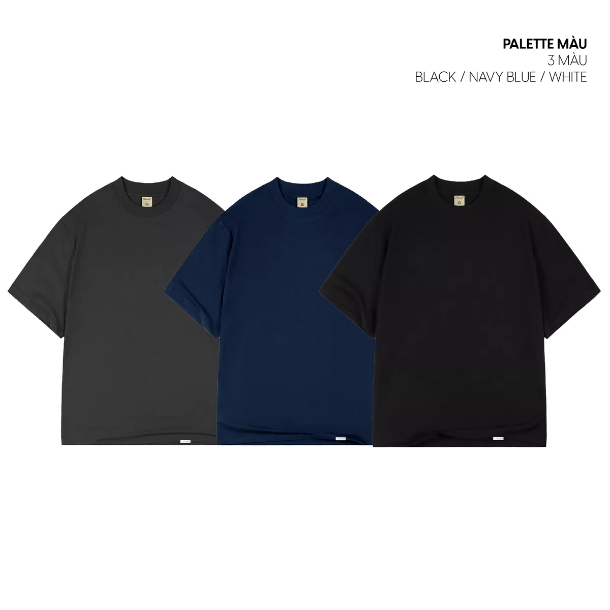 Áo thun MVRK Initial Unisex Form Boxy 250 GSM 100% Cotton Style Basic