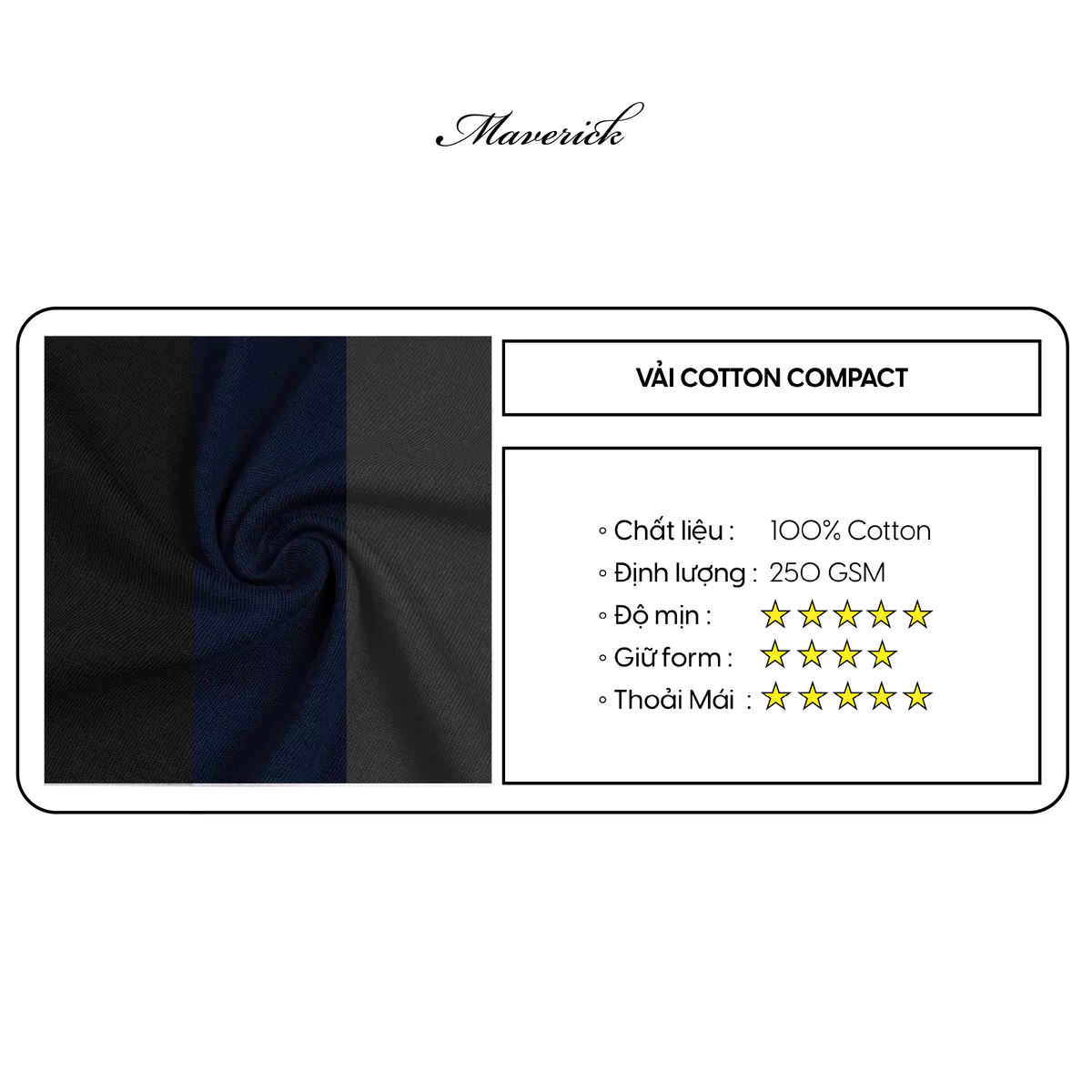 Áo thun MVRK Initial Unisex Form Boxy 250 GSM 100% Cotton Style Basic