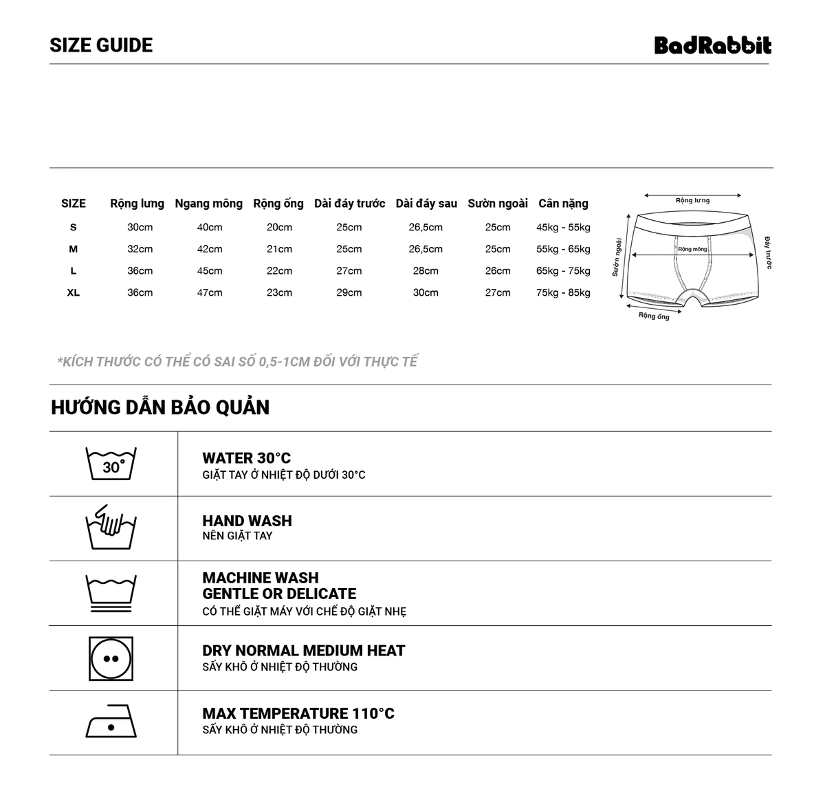 Quần Rabbit Boxer - Local Brand Chính Hãng