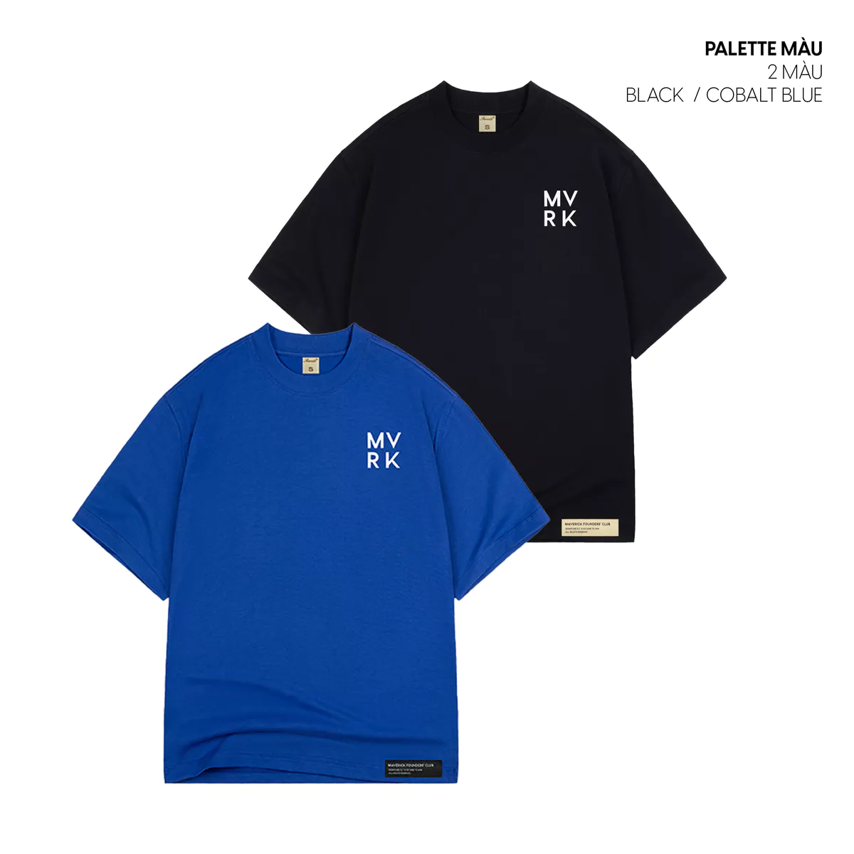 Áo thun MVRK Design Cube Edition Unisex Oversized Form - Black 250 GSM 100% Cotton Style Basic