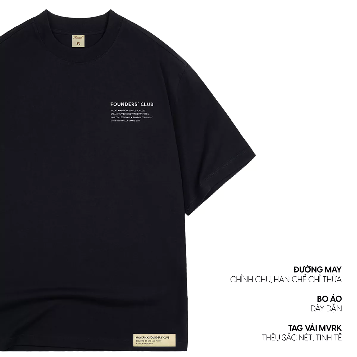 Áo thun MVRK Design Stress But Well Dress Unisex Oversized 250 GSM 100% Cotton Style Basic