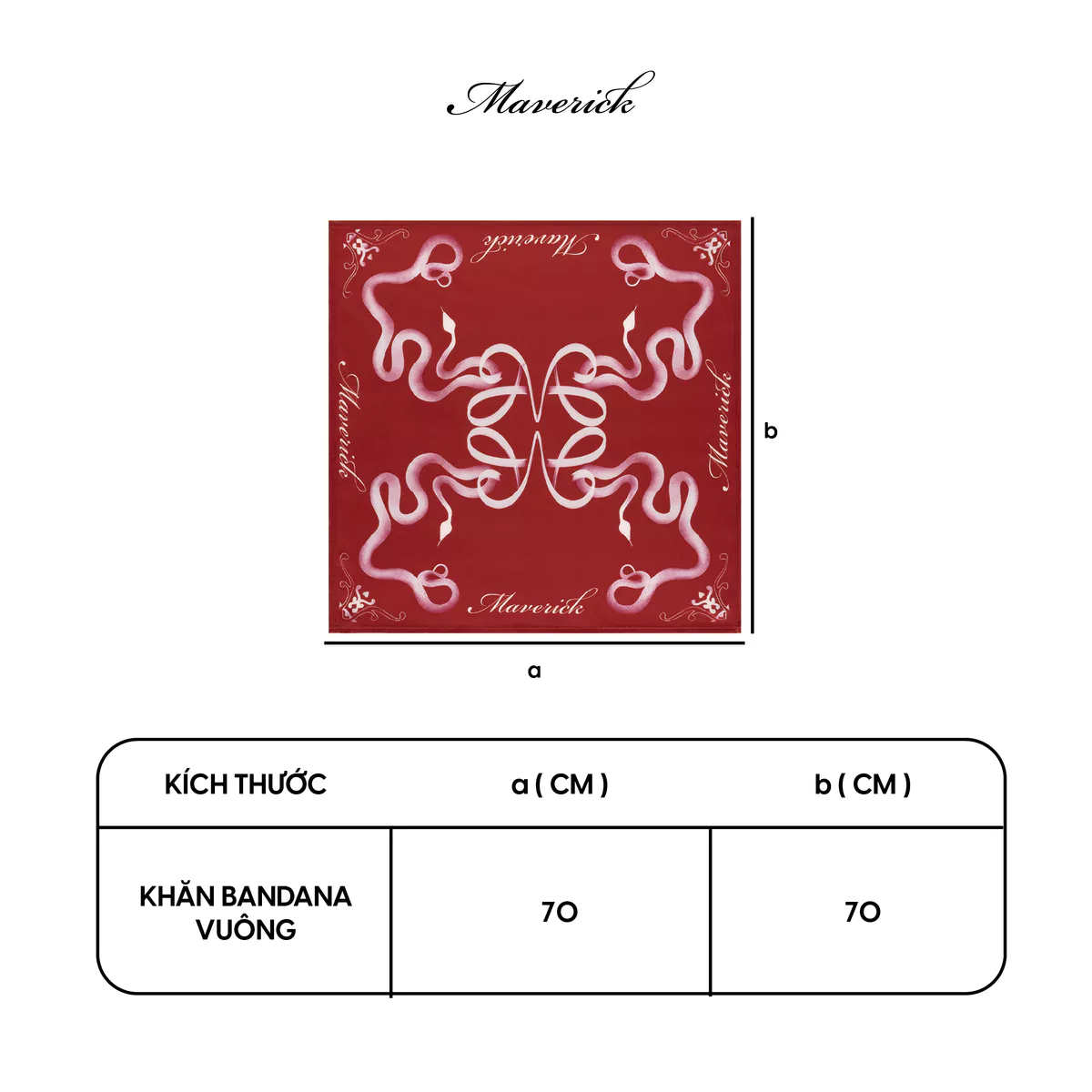 Khăn Lụa Satin Bandana MVRK Year of Snake Unisex