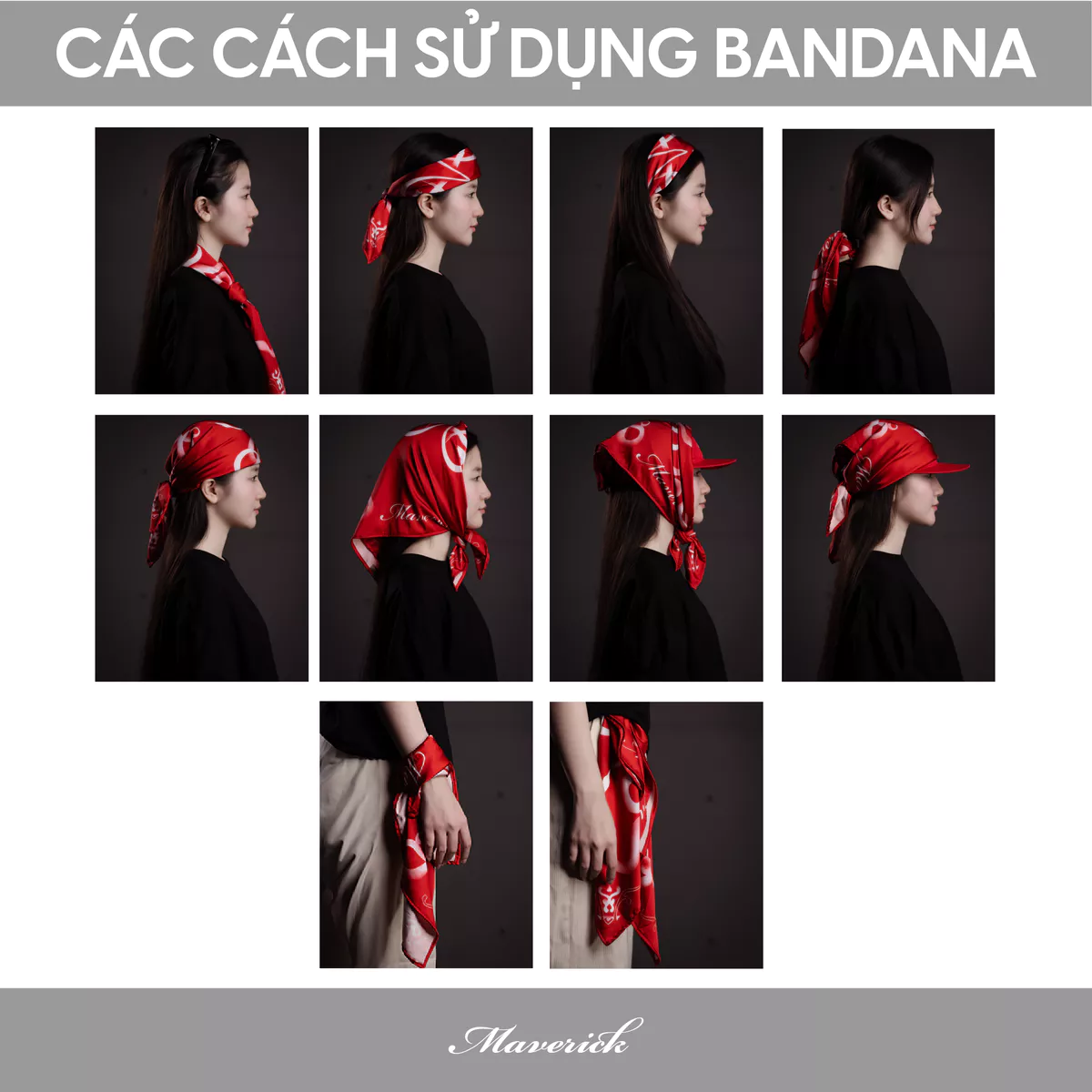 Khăn Lụa Satin Bandana MVRK Year of Snake Unisex