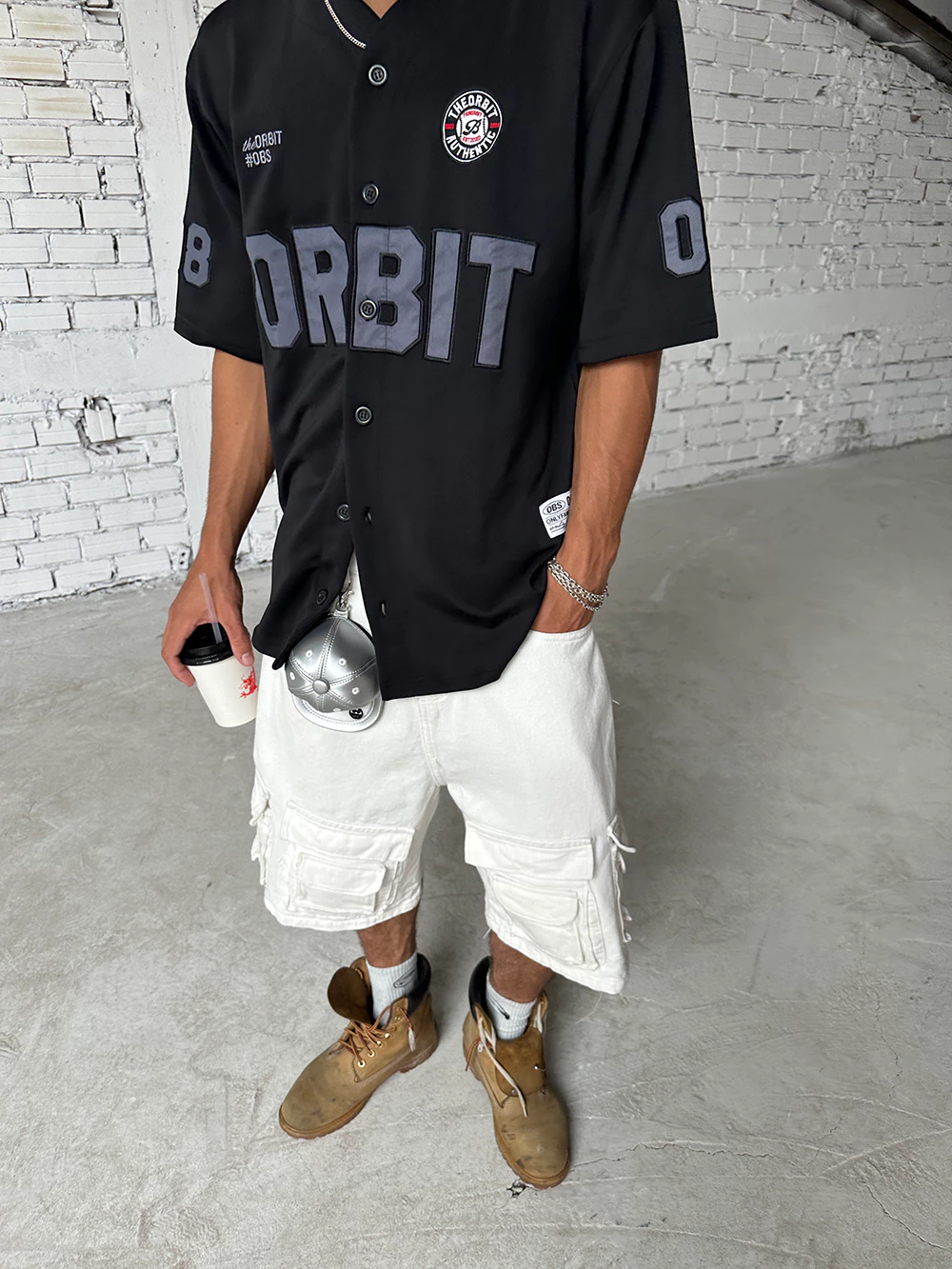 Quần Short Nam Nữ The ORBIT - ORBIT CARGO WHITEOUT WHITE  - Local Brand Chính Hãng