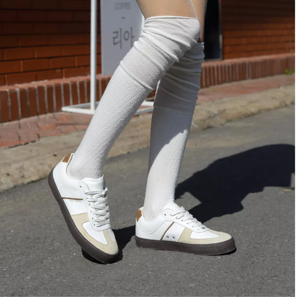 Giày Sneaker Da - GAT Shoes Nam Nữ DC36 White Dune Dincox Shoes