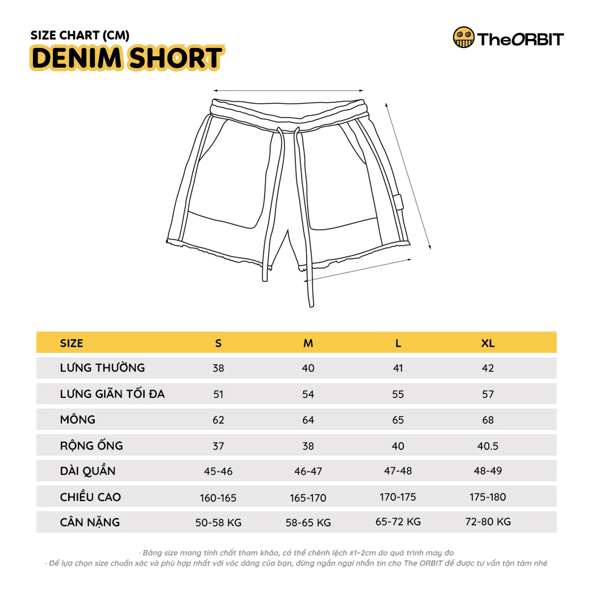 COMBO Mesh Short Logo ORBIT+ Denim Short - Local Brand Chính Hãng