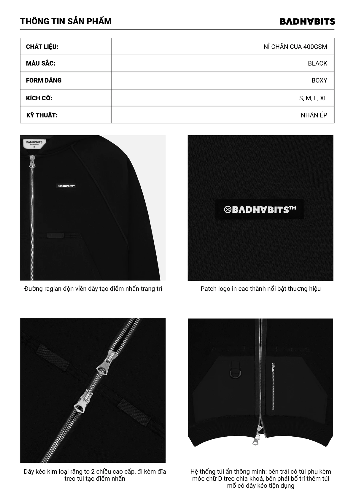 Áo Khoác On The Go Hoodie Zip - Supertramp Collection - Local Brand Chính Hãng