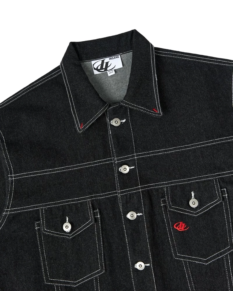 Áo Khoác InsaneClo FOLDLOCK RAW DENIM JACKET Form Unisex Vải Denim