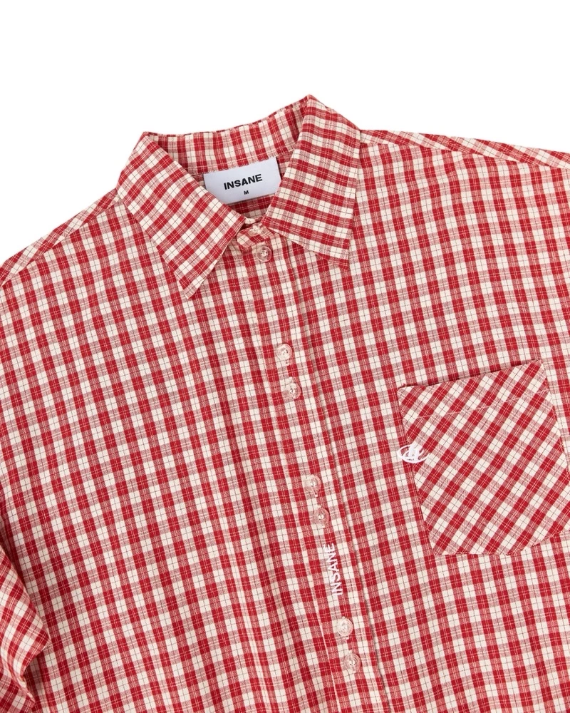 Áo Sơ Mi Tay Dài InsaneClo BACKTALK SHIRT Form Boxy Unisex Vải Sơ Mi Nhập