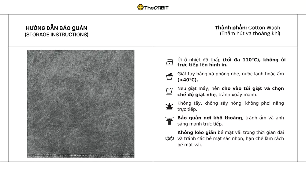Áo thun nam nữ The ORBIT - 23 Washed Tee - áo wash 280 gsm - Local Brand Chính Hãng