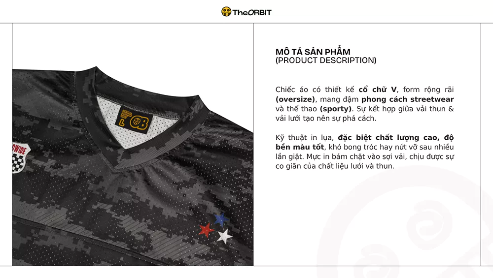 Áo Jersey Nam Nữ Thể Thao ORBIT - CAMO JERSEY - Local Brand Chính Hãng