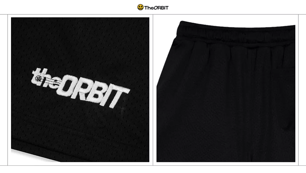 Quần short nam nữ Mesh Short Logo ORBIT  Chất Cotton Co Giãn - Local Brand Chính Hãng