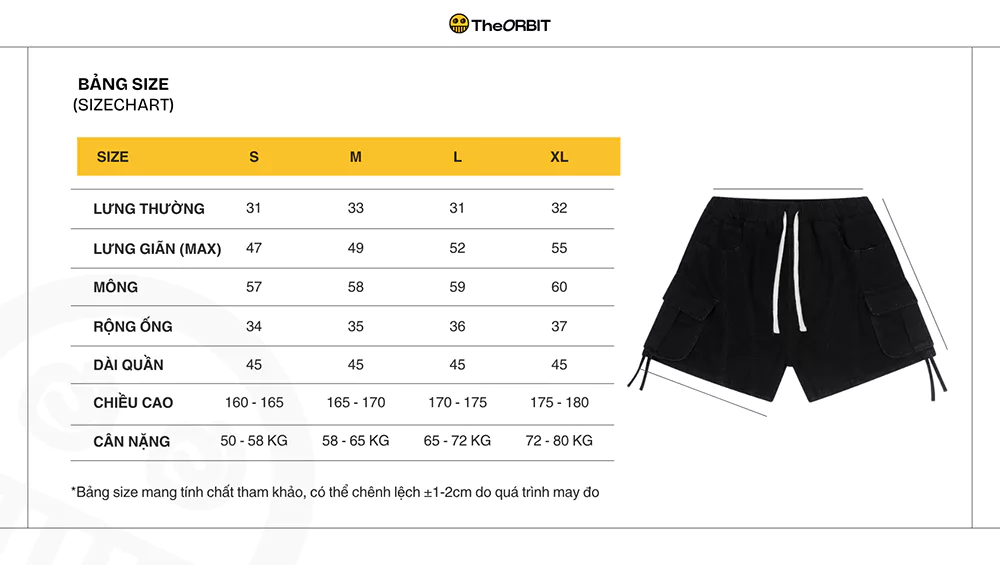 Quần Short Nam Nữ The ORBIT - Track Shorts - Local Brand Chính Hãng