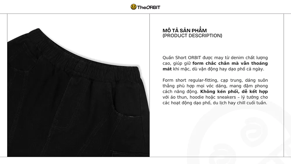 Quần Short Nam Nữ The ORBIT - Track Shorts - Local Brand Chính Hãng