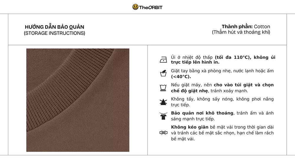 Áo thun nam nữ The ORBIT YOUNG AND TURNT COTTON - Local Brand Chính Hãng