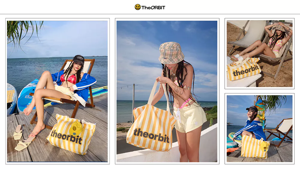 Túi Tote Canvas Kẻ Sọc The ORBIT - Túi ORBIT STRIPED - Túi Đeo Chéo Nam và Nữ
