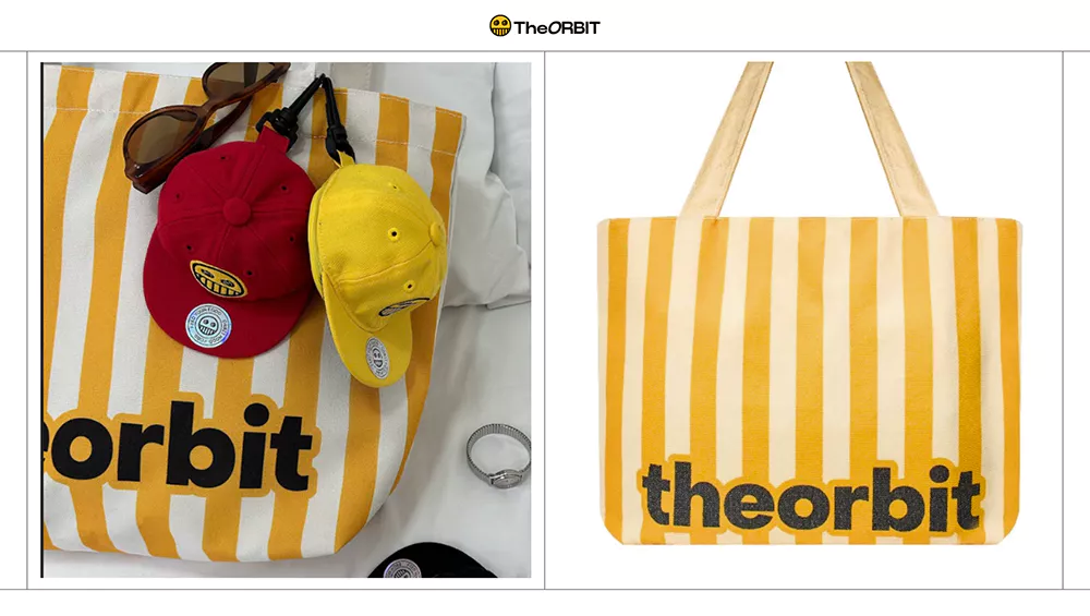 Túi Tote Canvas Kẻ Sọc The ORBIT - Túi ORBIT STRIPED - Túi Đeo Chéo Nam và Nữ