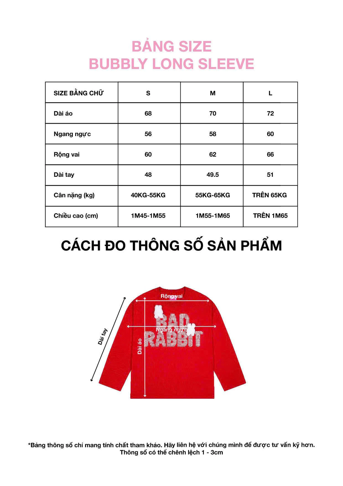 Áo thun tay dài Bubbly Rabbit - Just Feel Collection - Local Brand Chính Hãng