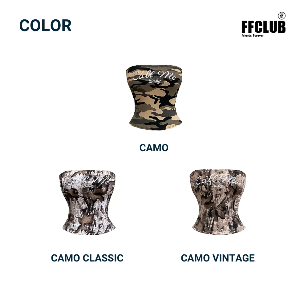ÁO ỐNG LOGO THÊU CALL ME BABY CAMO FFCLUB MIX